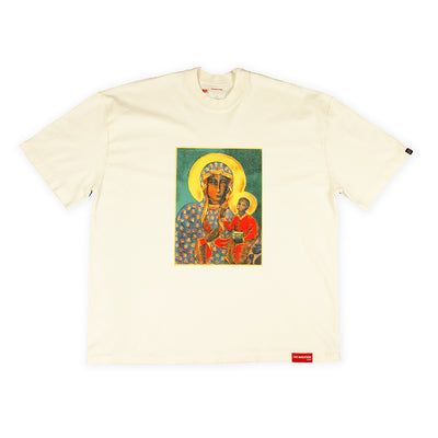 Black Madonna T-Shirt - White - Front