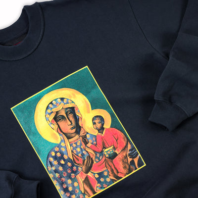 Black Madonna Crewneck - Black - Detail