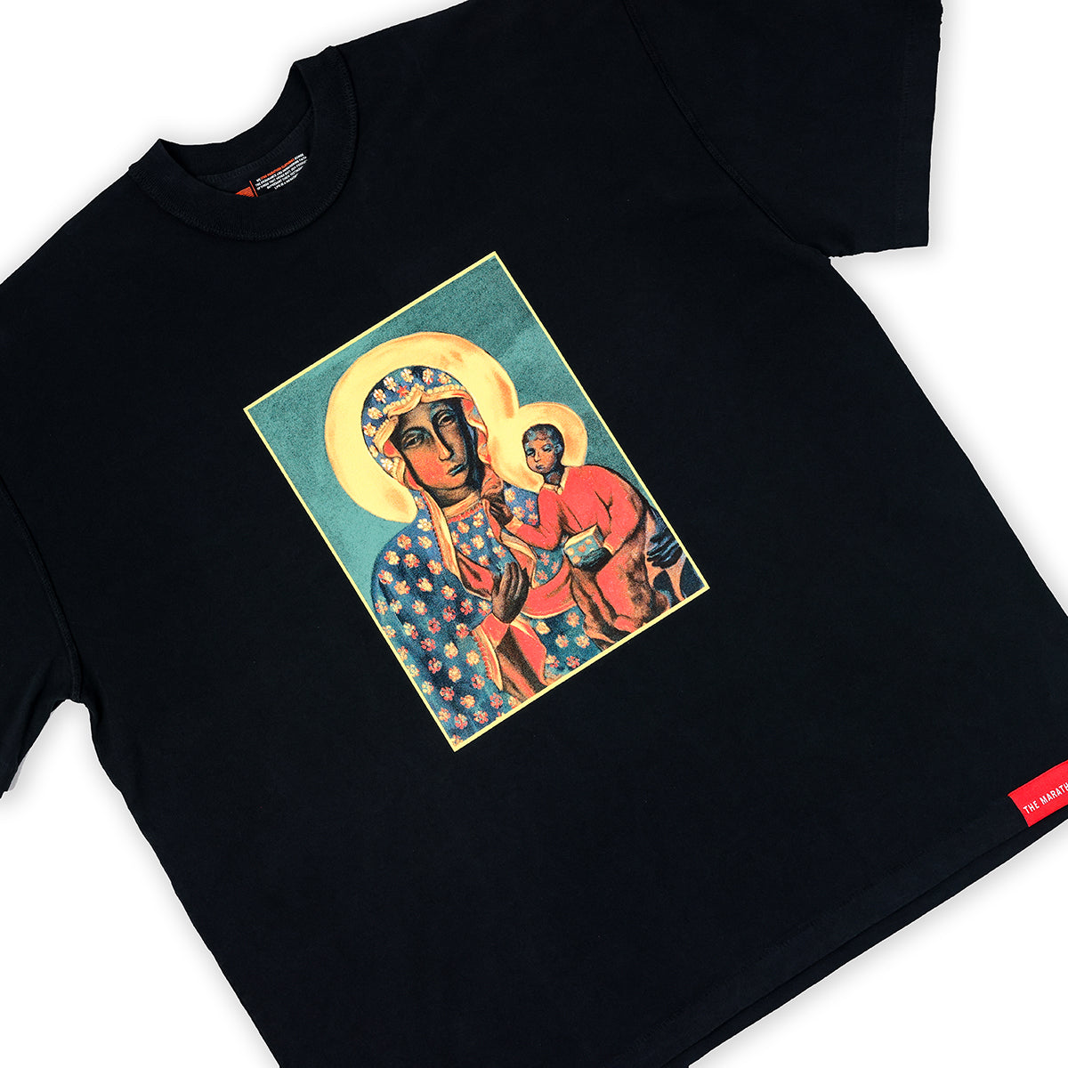 Black Madonna T-Shirt - Black - Detail