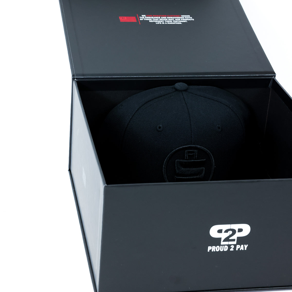 All Money In Limited Edition Snapback - Black/Black with Custom Box.