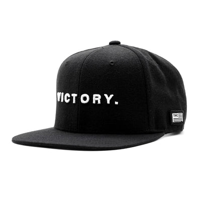 Victory Limited Edition Snapback - Black/White - Angle