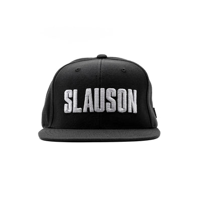 Slauson (Block Logo) Limited Edition Snapback - Black/Grey - Front