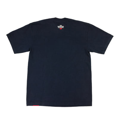 Marathon Classic Script T-Shirt - Navy/White - Back