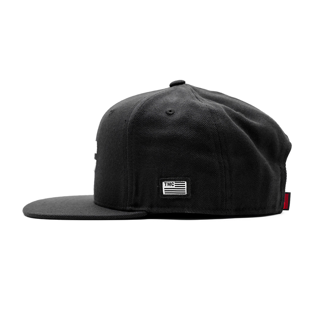 TMC Limited Edition Snapback - Black/White – The Marathon Clothing
