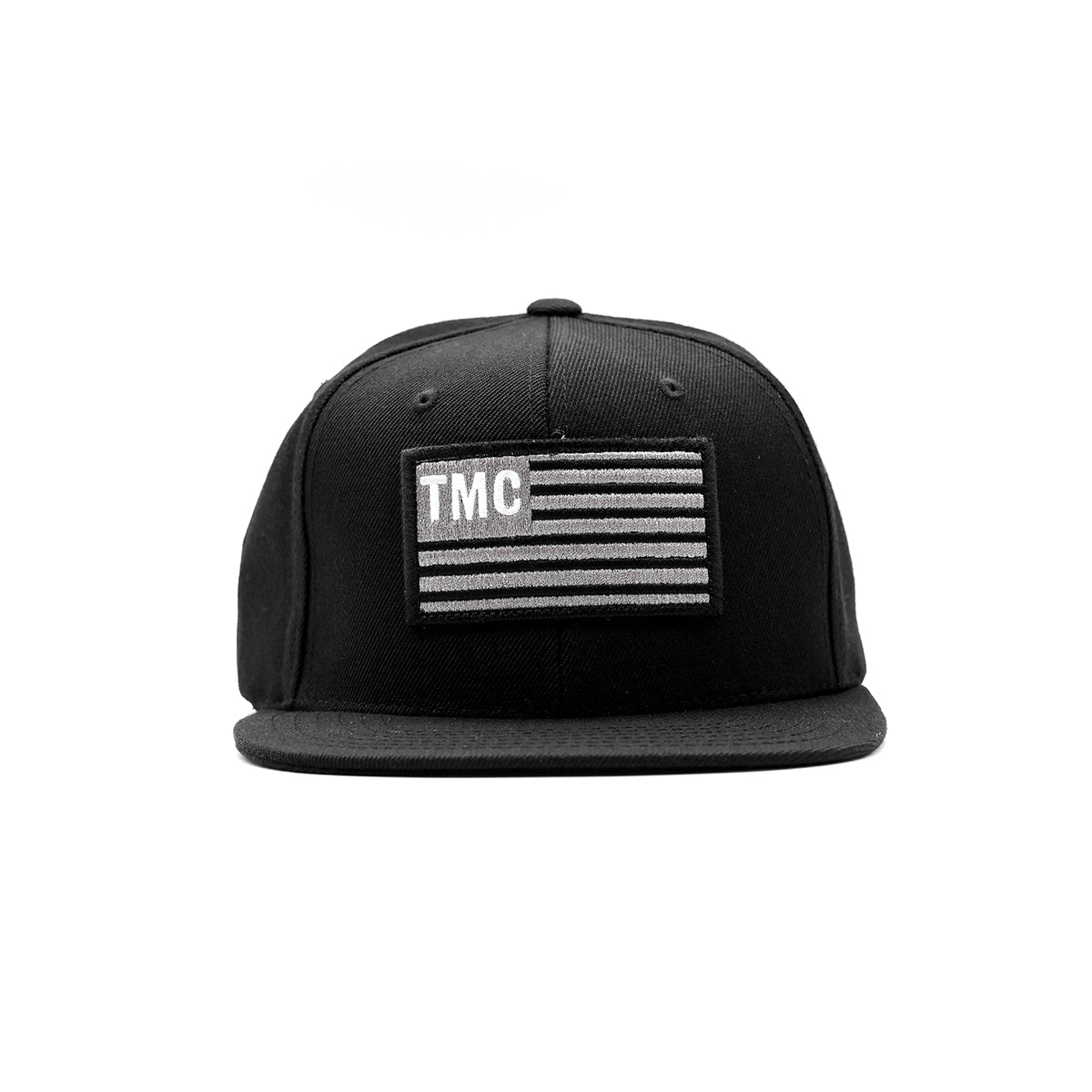 TMC Flag Patch Limited Edition Snapback - Black/White - Front