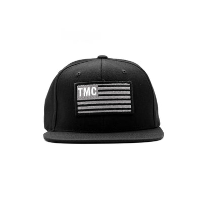 TMC Flag Patch Limited Edition Snapback - Black/White - Front