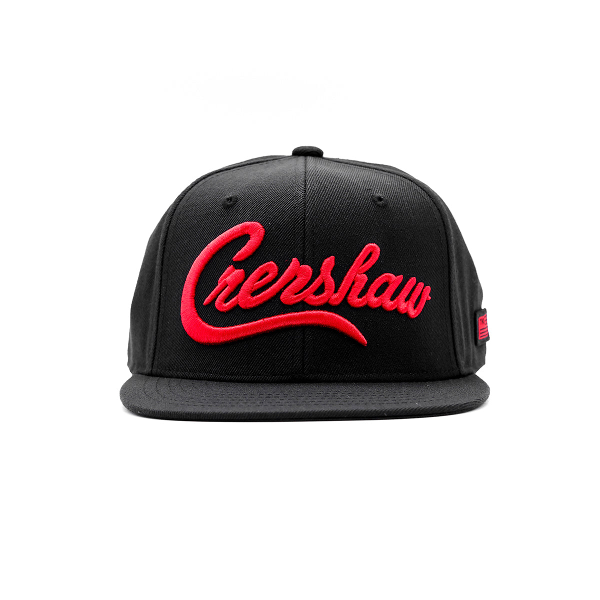 Crenshaw Limited Edition Snapback - Black/Red [3D] - Front