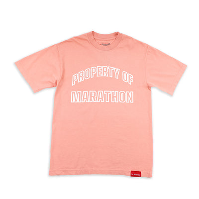 Marathon Property T-Shirt - Coral - Front