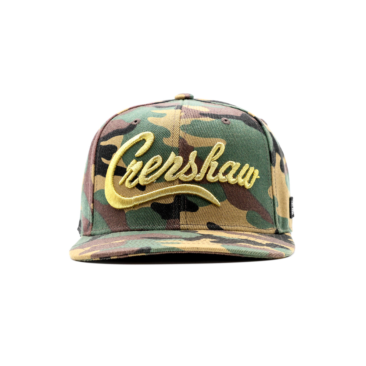 Crenshaw Limited Edition Snapback - Camo/Gold - Front