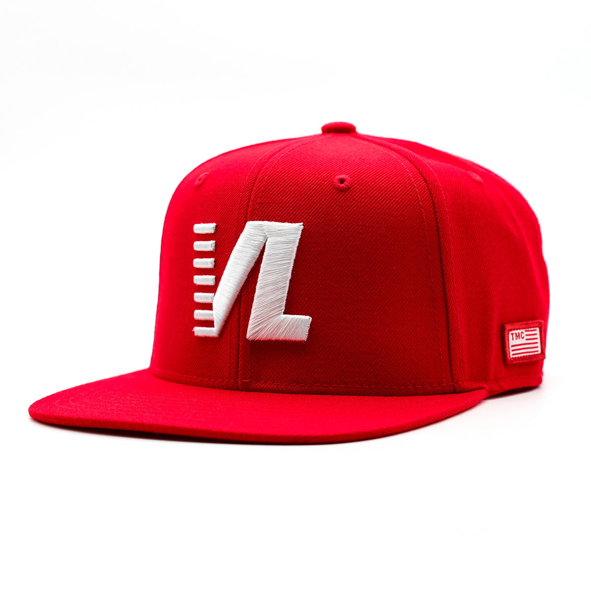 Victory Lap Limited Edition Snapback - Red/White - Angle