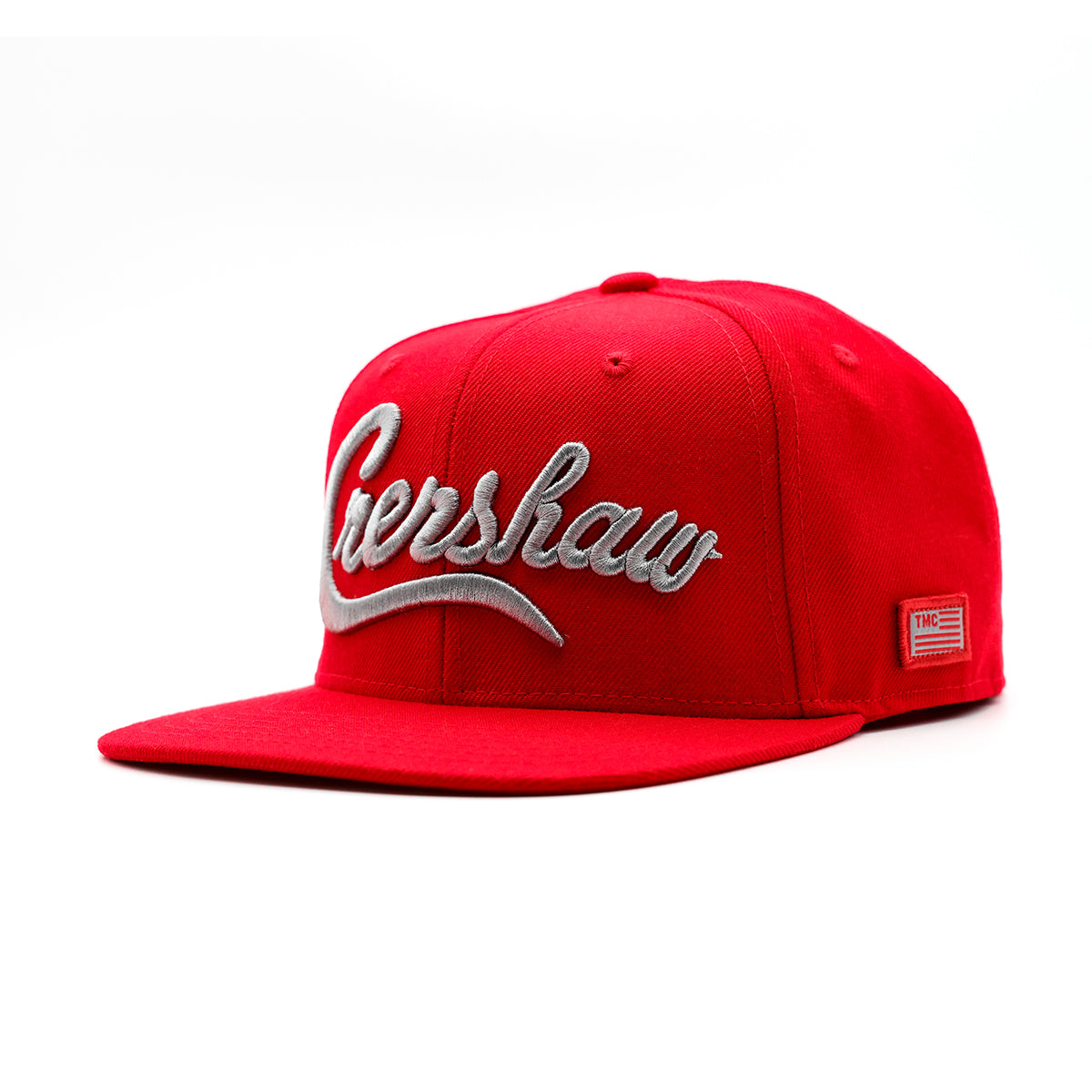 Crenshaw Limited Edition Snapback - Red/Charcoal - Angle