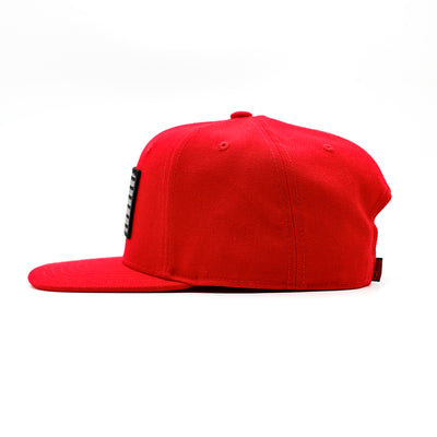 TMC Flag Patch Limited Edition Snapback - Red/Black - Side