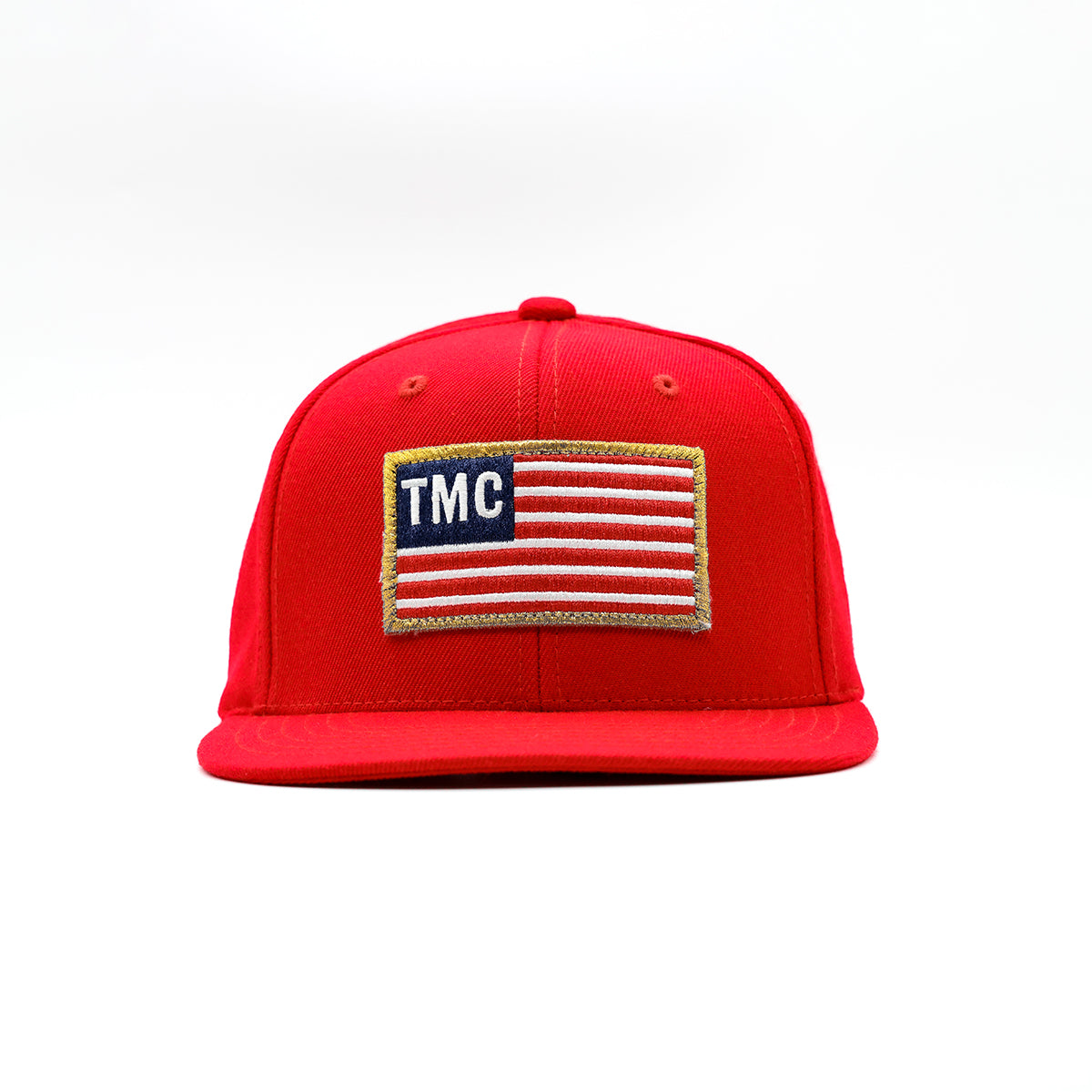 TMC Flag Patch Limited Edition Snapback - Red/Red/White - Front