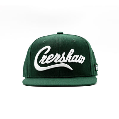 Crenshaw Limited Edition Snapback - Green/White - Front