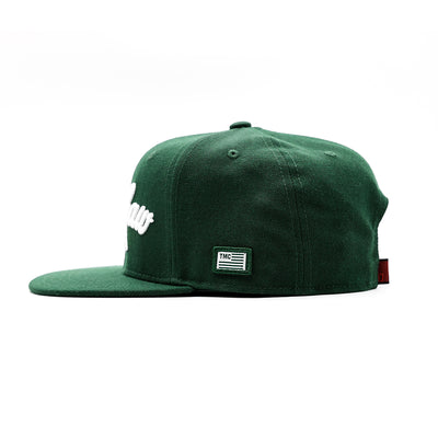 Crenshaw Limited Edition Snapback - Green/White - Side