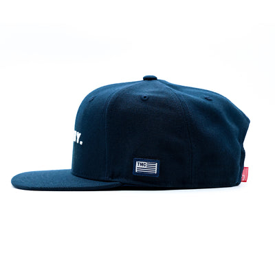 Victory Limited Edition Snapback - Navy/White - Side