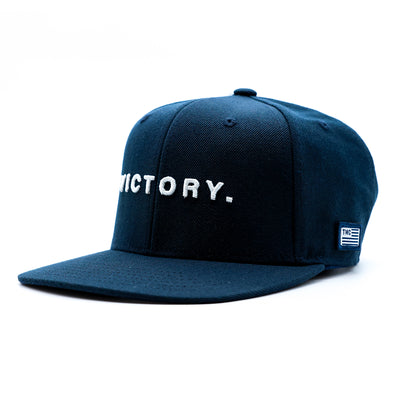 Victory Limited Edition Snapback - Navy/White - Angle
