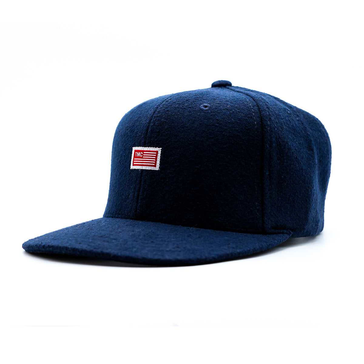TMC Flag Limited Edition Snapback - Navy Wool - Angle