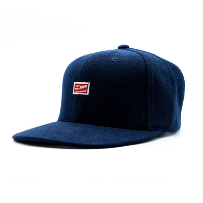 TMC Flag Limited Edition Snapback - Navy Wool - Angle