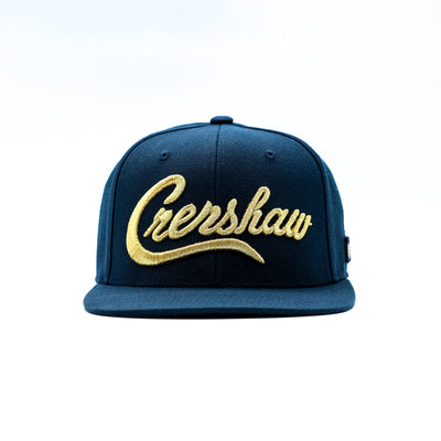 Crenshaw Limited Edition Snapback - Navy/Gold - Front