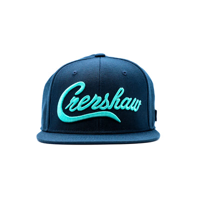 Crenshaw Limited Edition Snapback - Navy/Teal - Front