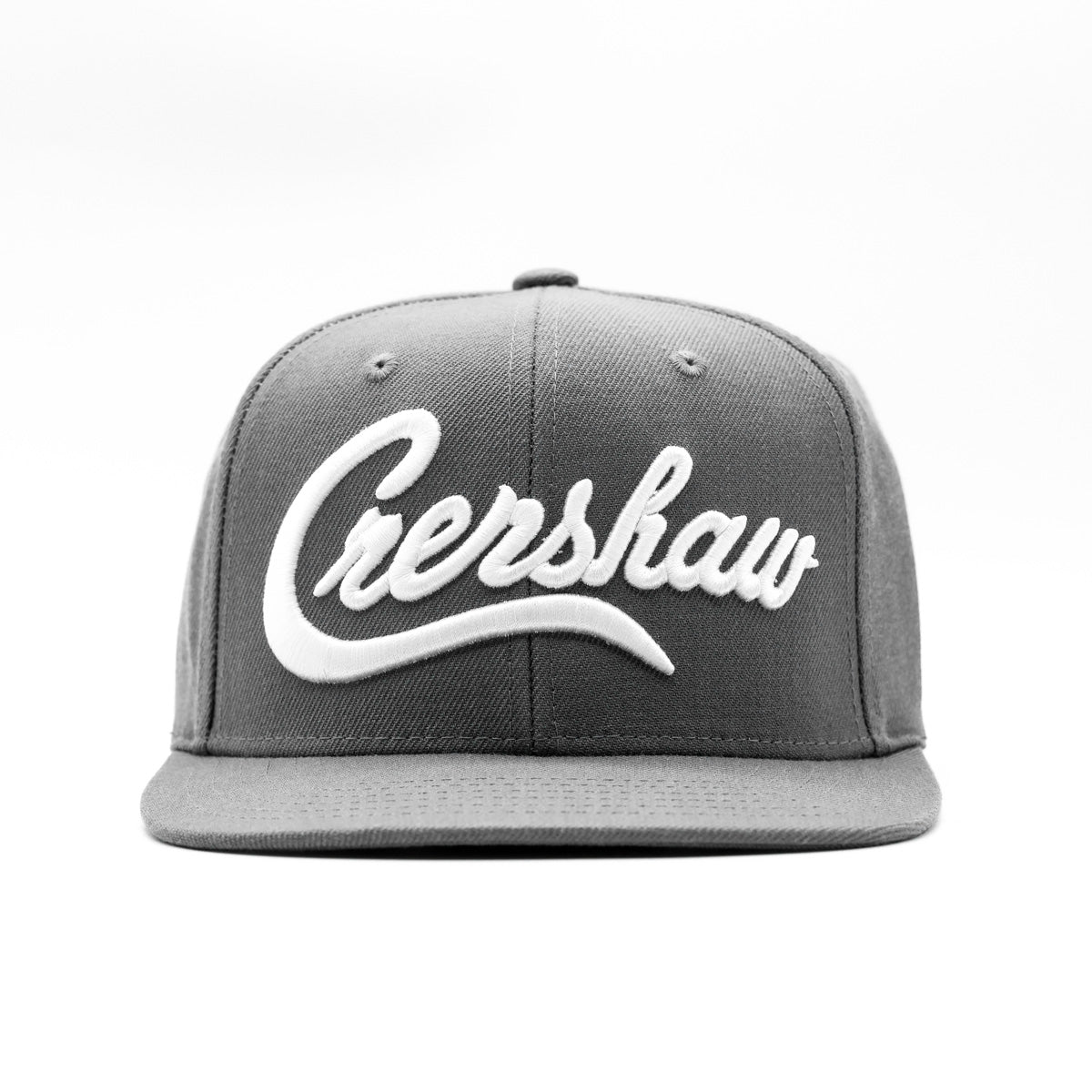 Crenshaw Limited Edition Snapback - Charcoal/White - Front