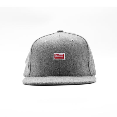 TMC Flag Limited Edition Snapback - Heather Grey Wool - Front