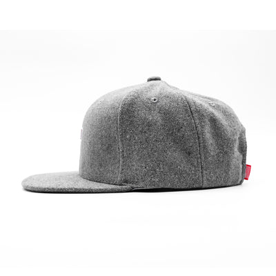 TMC Flag Limited Edition Snapback - Heather Grey Wool - Side