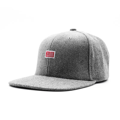 TMC Flag Limited Edition Snapback - Heather Grey Wool - Angle