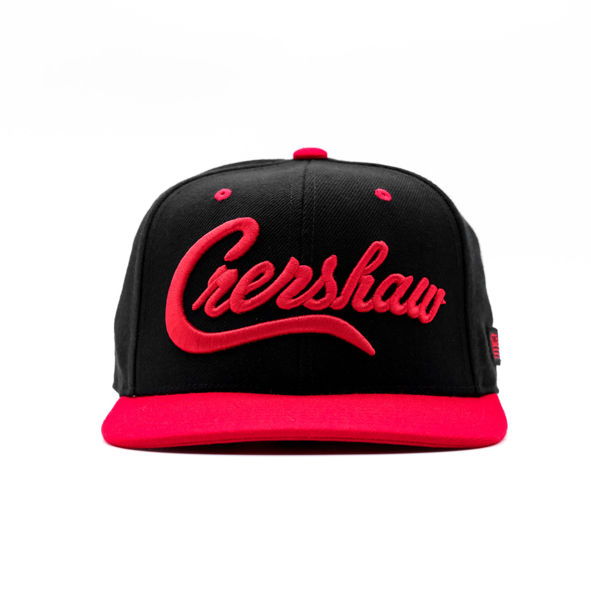 Crenshaw Limited Edition Snapback - Black/Red [Two-Tone] - Front