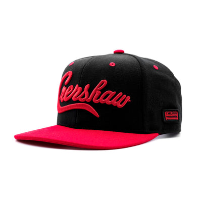 Crenshaw Limited Edition Snapback - Black/Red [Two-Tone] - Angle