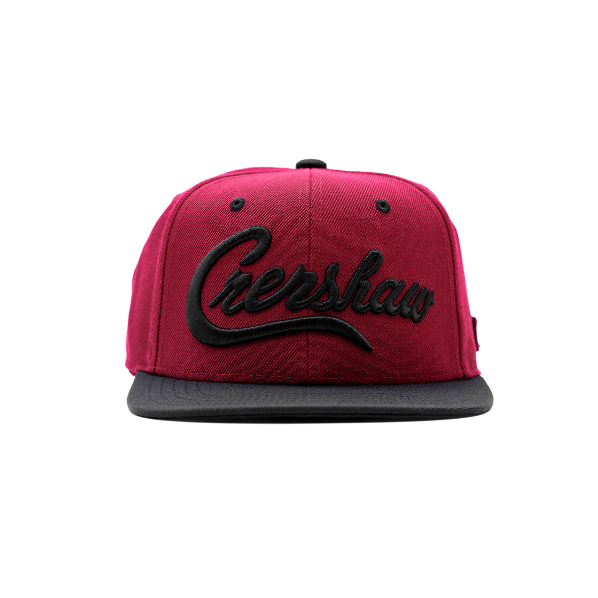 Crenshaw Limited Edition Snapback - Burgundy/Black [Two-Tone] - Front