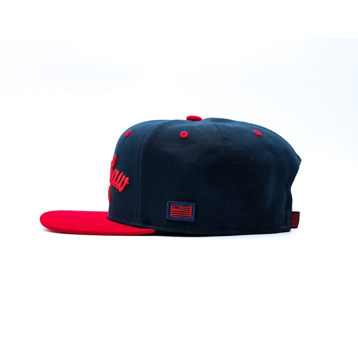 Crenshaw Limited Edition Snapback - Navy/Red [Two-Tone] - Side