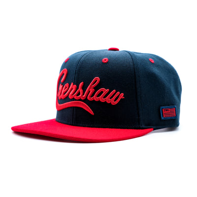 Crenshaw Limited Edition Snapback - Navy/Red [Two-Tone] - Angle