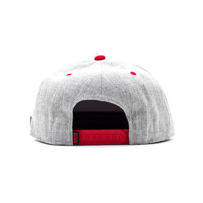 Crenshaw Limited Edition Snapback - Gray/Red [Two-Tone] - Back