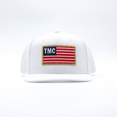 TMC Flag Patch Limited Edition Snapback - White - Front