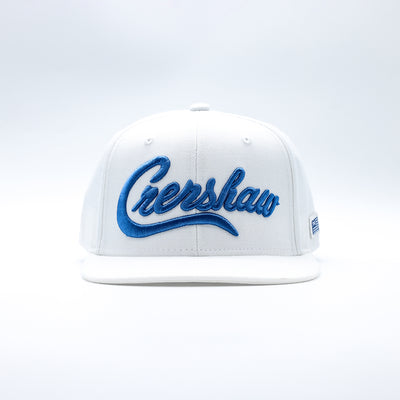 Crenshaw Limited Edition Snapback - White/Royal - Front