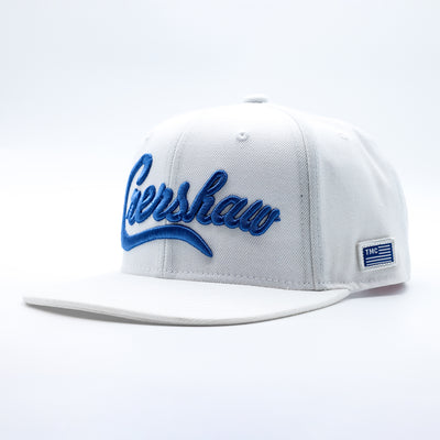 Crenshaw Limited Edition Snapback - White/Royal - Angle