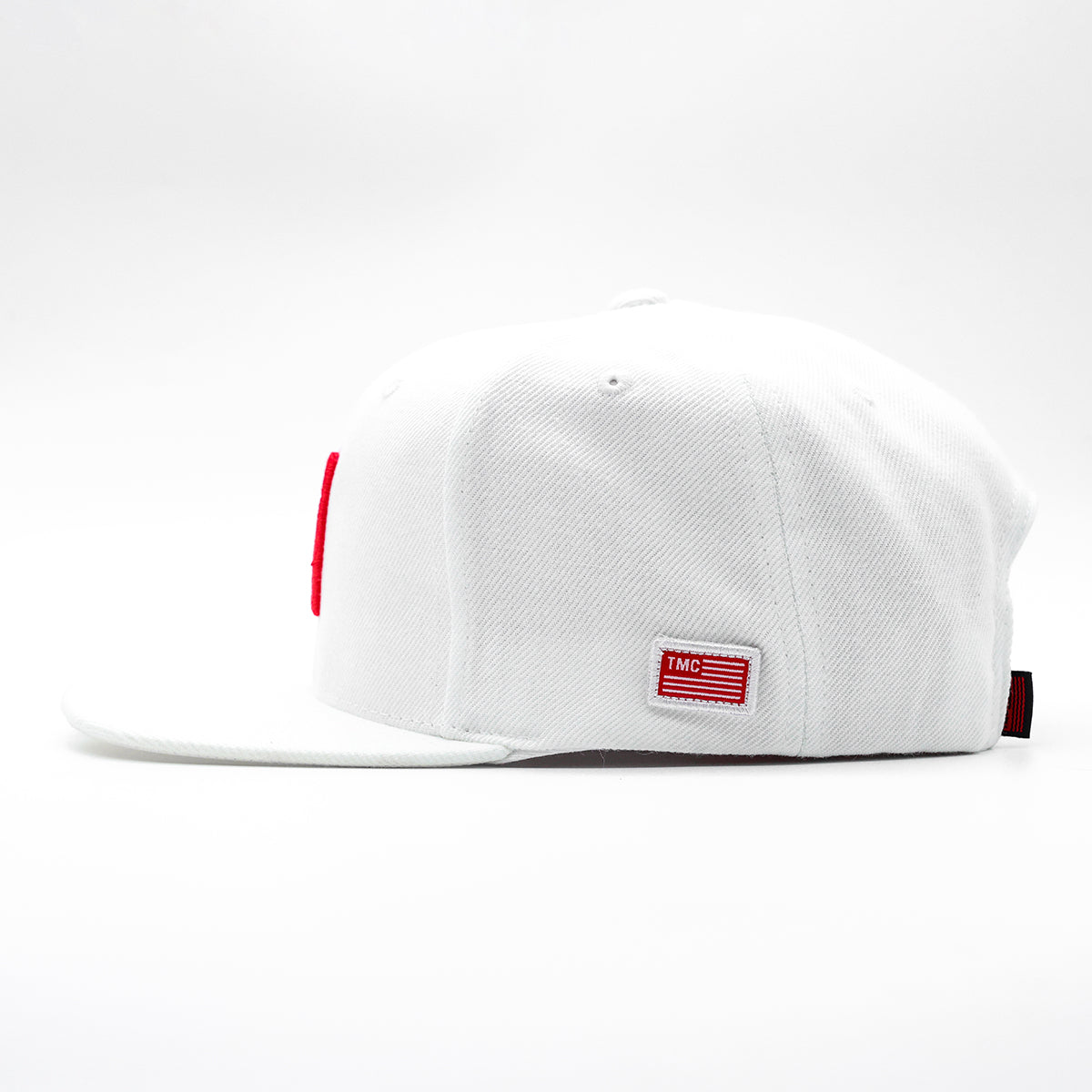 Big M Logo Limited Edition Snapback - White/Red - Side
