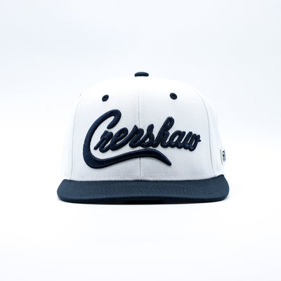 Crenshaw Limited Edition Snapback - White/Navy [Two-Tone] - Front