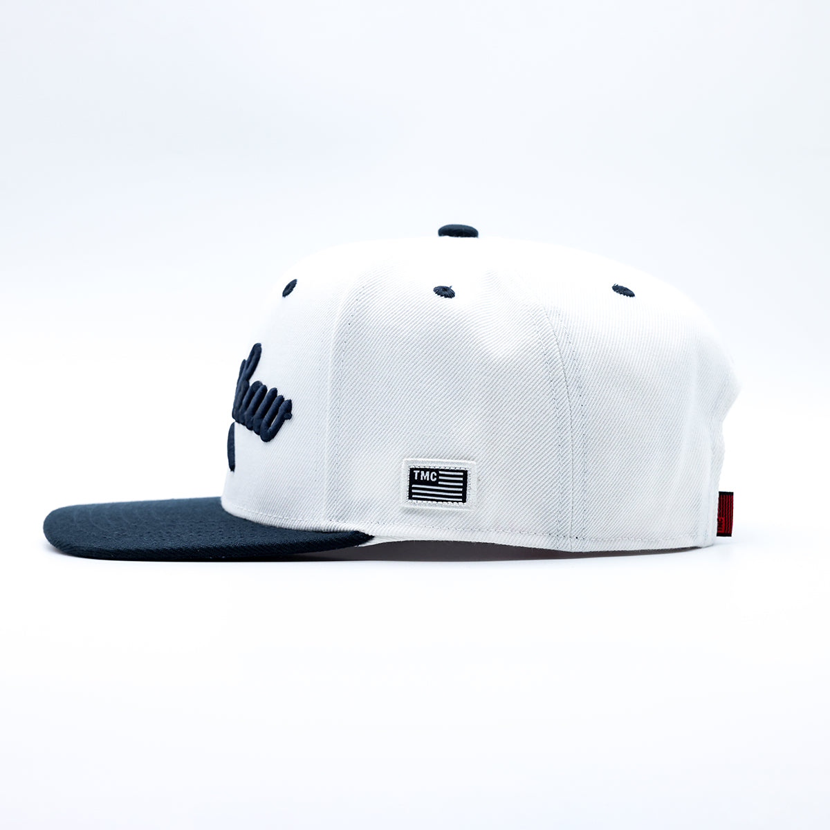 Crenshaw Limited Edition Snapback - White/Navy [Two-Tone] - Side