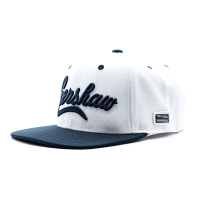Crenshaw Limited Edition Snapback - White/Navy [Two-Tone] - Angle
