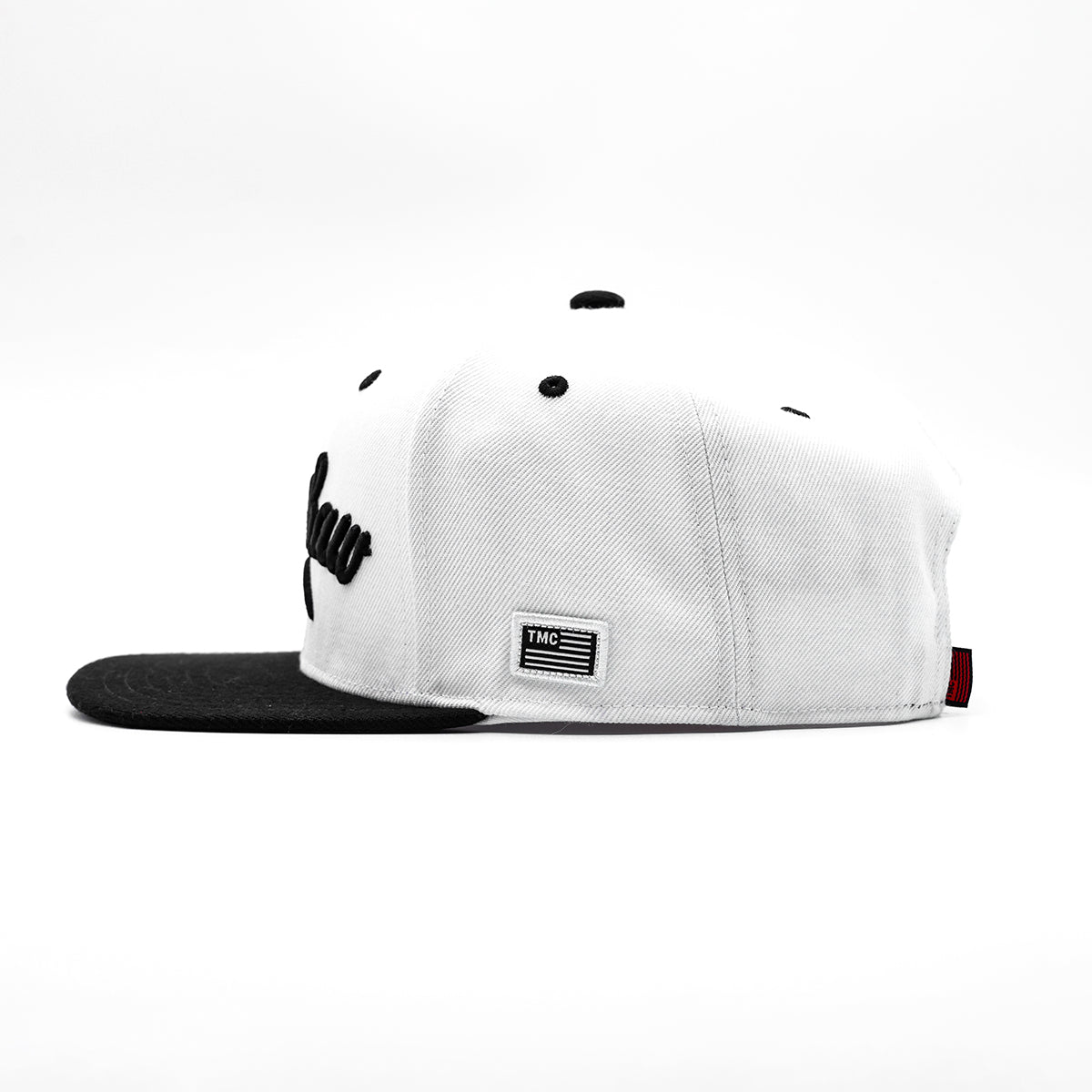Crenshaw Limited Edition Snapback - White/Black [Two-Tone] - Side