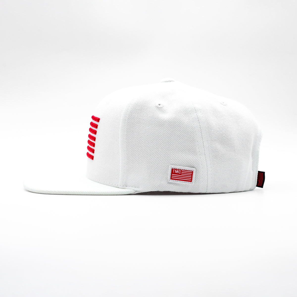 Marathon Block Flag Limited Edition Snapback - White/Red - Side