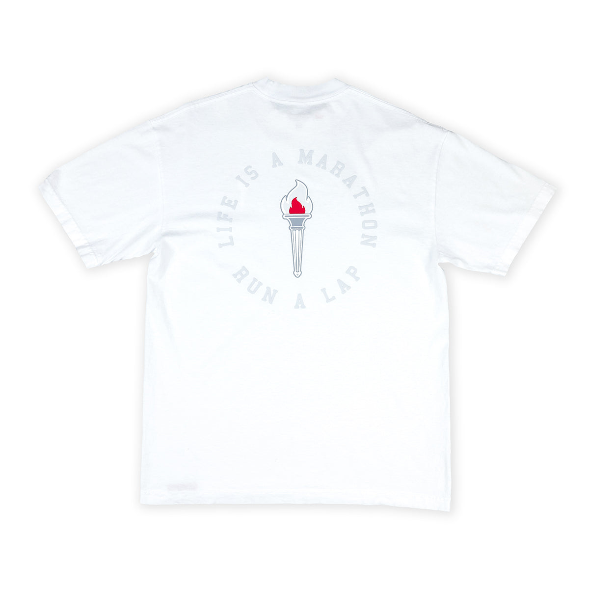 Victory Torch T-Shirt - White - Back