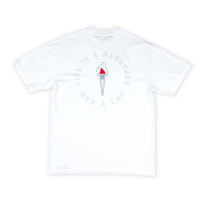 Victory Torch T-Shirt - White - Back