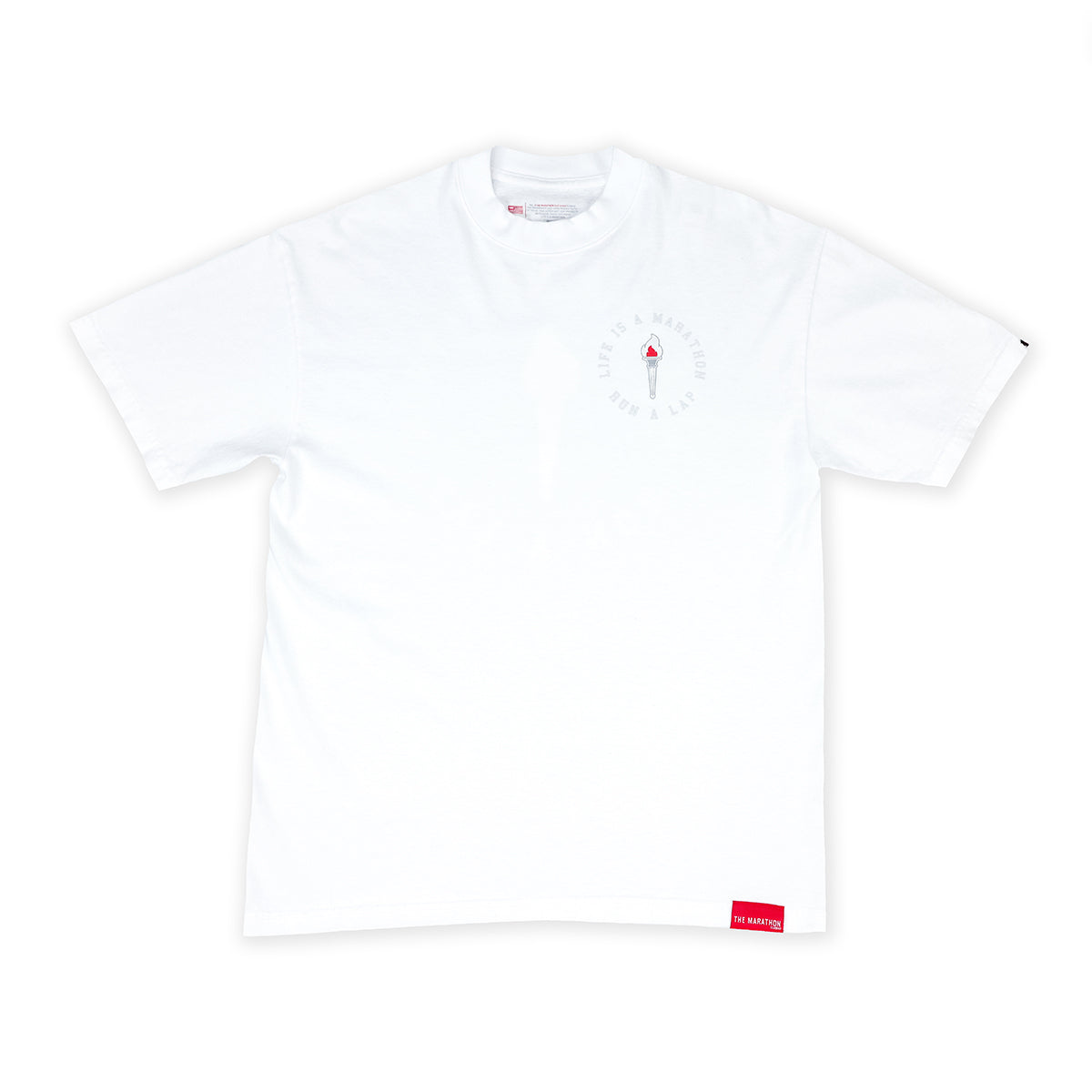 Victory Torch T-Shirt - White - Front