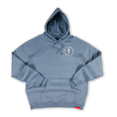 Victory Torch Hoodie - Rain Blue - Front
