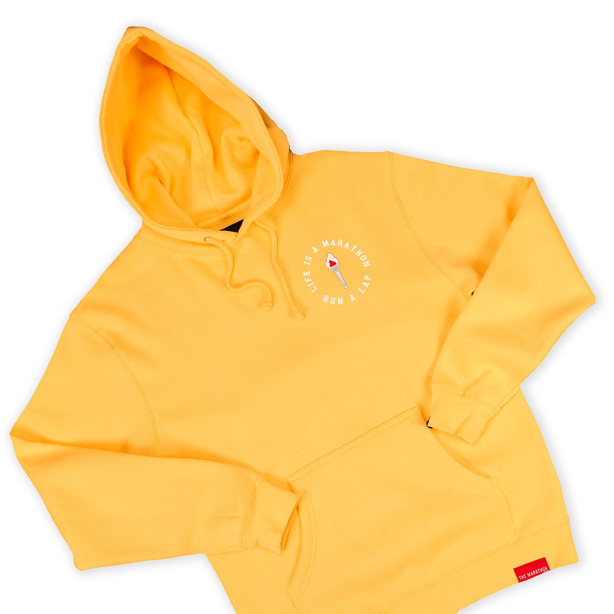 Victory Torch Hoodie - Peach - Front Detail