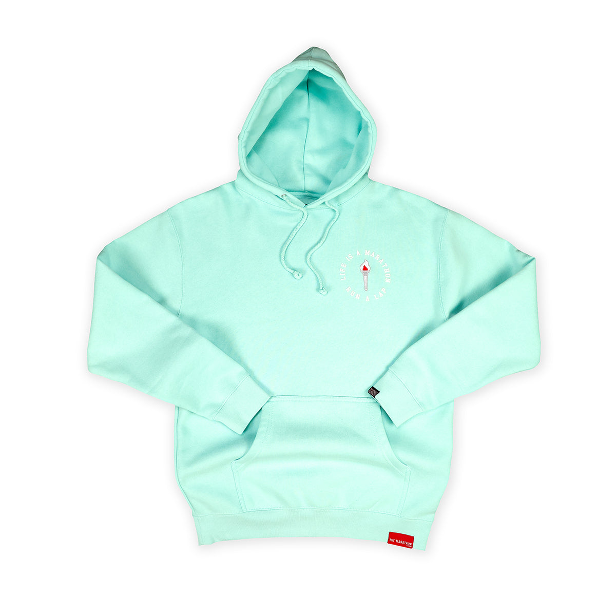 Victory Torch Hoodie - Mint - Front
